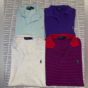 Lot of 4 Men’s Polo by Ralph Lauren polo shirts size medium